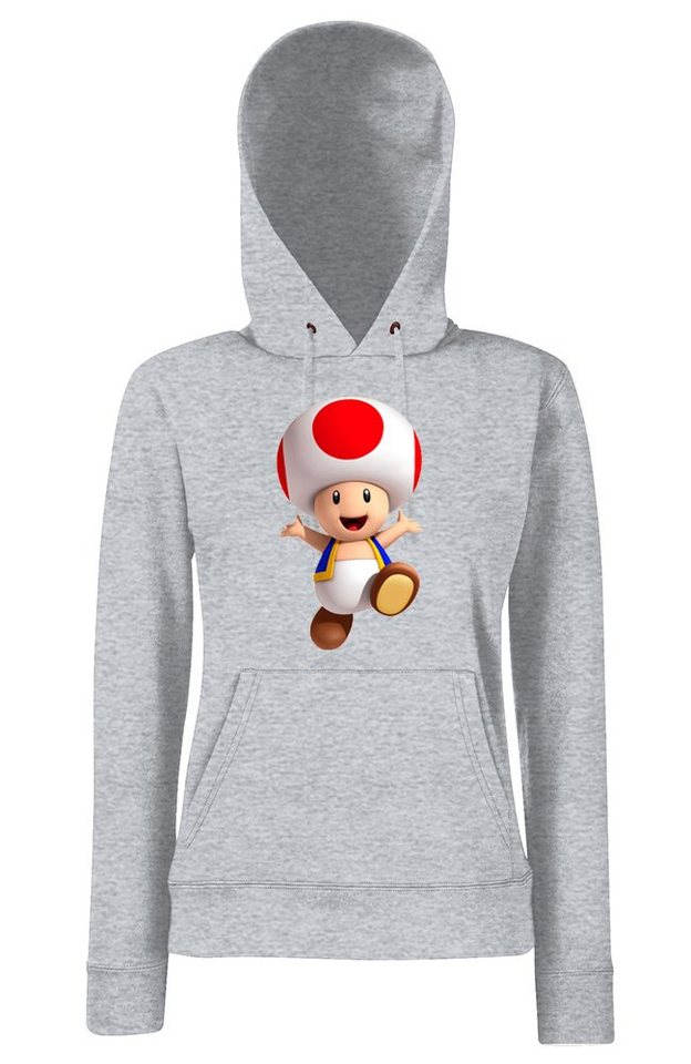 Youth Designz Kapuzenpullover Toad Damen Hoodie Pullover mit modischem Print von Youth Designz