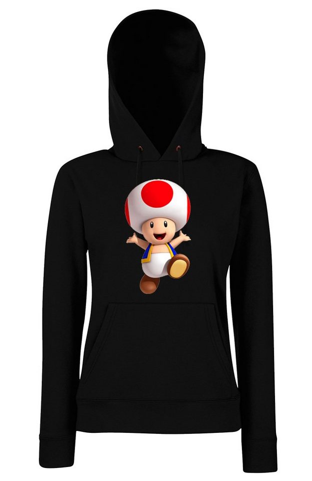 Youth Designz Kapuzenpullover Toad Damen Hoodie Pullover mit modischem Print von Youth Designz