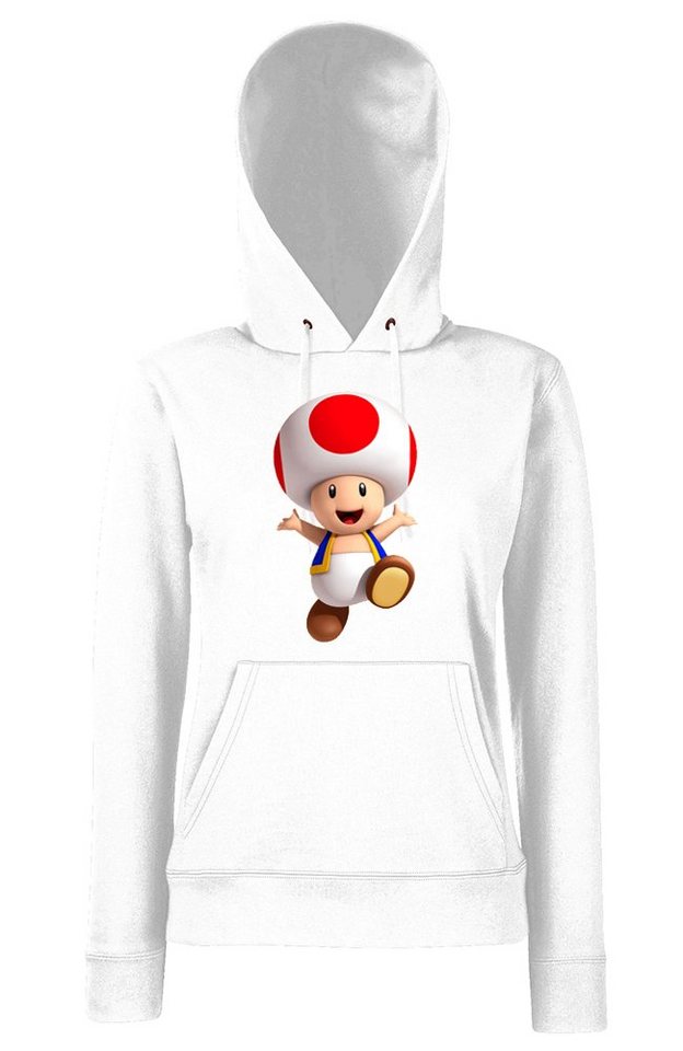 Youth Designz Kapuzenpullover Toad Damen Hoodie Pullover mit modischem Print von Youth Designz