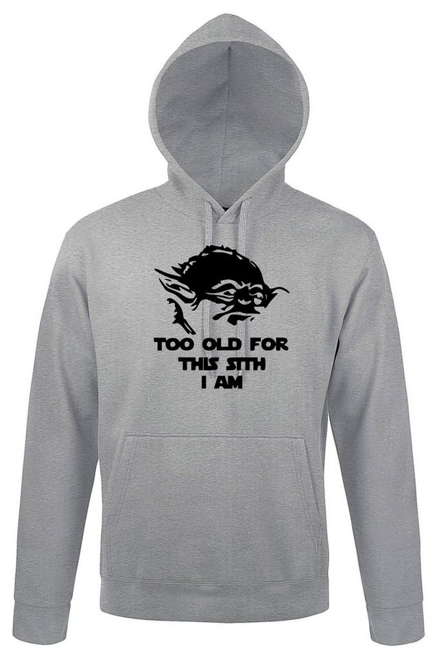 Youth Designz Kapuzenpullover Too Old Sith Herren Hoodie Pullover mit trendigem Frontmotiv von Youth Designz