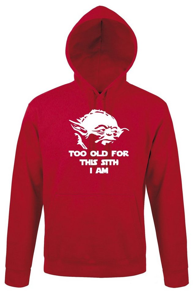 Youth Designz Kapuzenpullover Too Old Sith Herren Hoodie Pullover mit trendigem Frontmotiv von Youth Designz