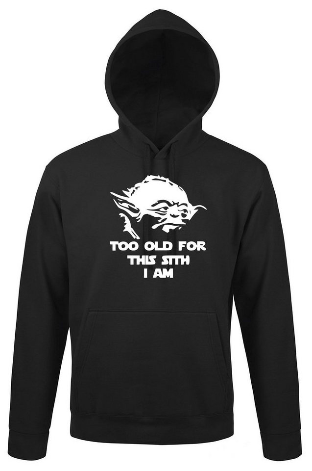 Youth Designz Kapuzenpullover Too Old Sith Herren Hoodie Pullover mit trendigem Frontmotiv von Youth Designz