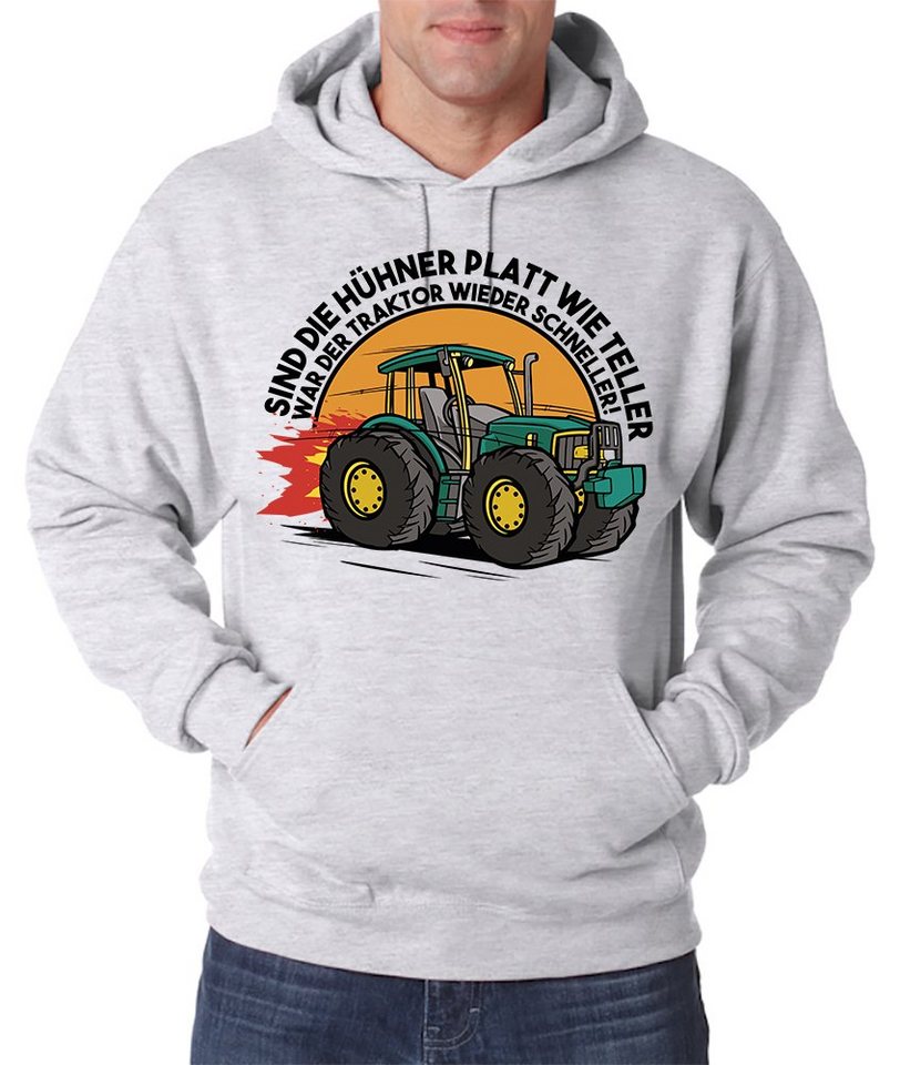 Youth Designz Kapuzenpullover Traktor Farmer Herren Hoodie Pullover mit lustigem Landwirt Frontprint von Youth Designz