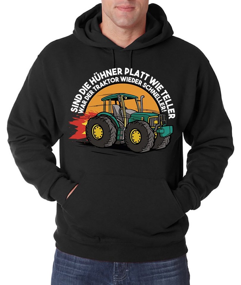 Youth Designz Kapuzenpullover Traktor Farmer Herren Hoodie Pullover mit lustigem Landwirt Frontprint von Youth Designz