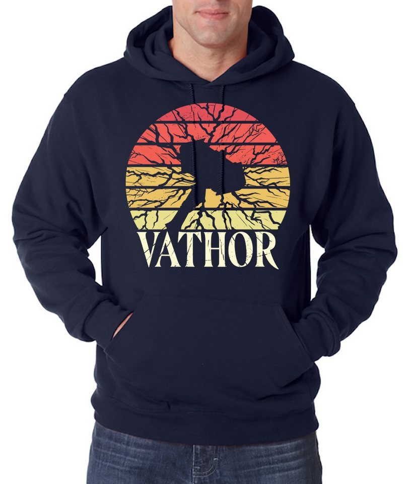 Youth Designz Kapuzenpullover Vathor Herren Hoodie Pullover mit Mythologie Frontdruck von Youth Designz