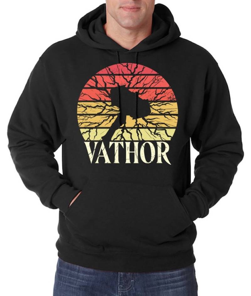 Youth Designz Kapuzenpullover Vathor Vater Herren Hoodie Pullover mit Mythologie Frontdruck von Youth Designz