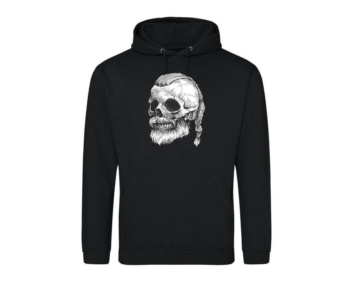 Youth Designz Kapuzenpullover Viking Totenkopf Schädel Herren Hoodie Pullover mit trendigem Frontprint von Youth Designz