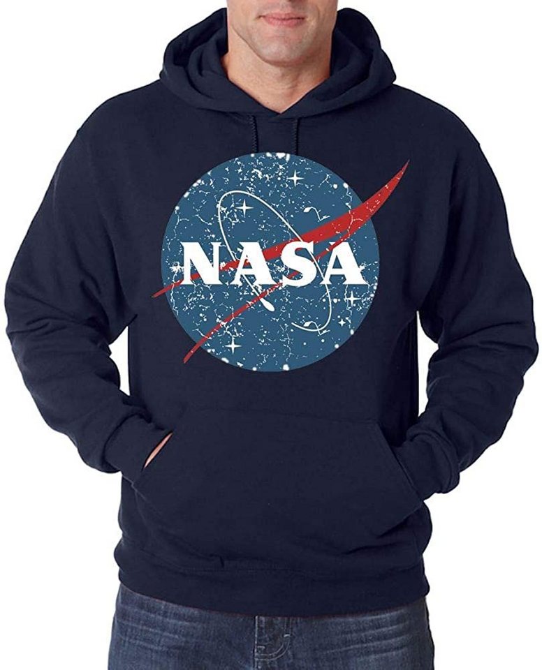 Youth Designz Kapuzenpullover Vintage NASA Herren Hoodie Pullover mit modischem Print von Youth Designz