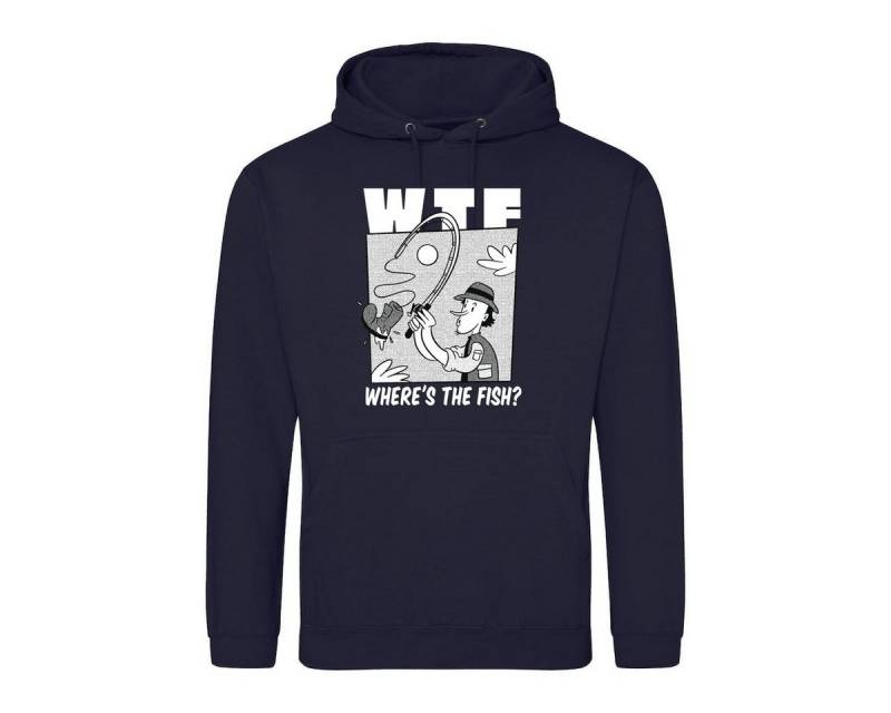 Youth Designz Kapuzenpullover "WTF Where´s The Fish?" Herren Hoodie Pullover mit trendigem Frontprint Youth Designz Kapuzenpullover "WTF Where´s The Fish?" Herren Hoodie Pullover mit trendigem Frontprint von Youth Designz