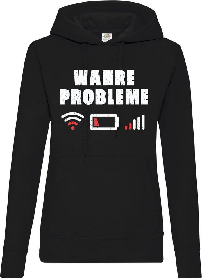 Youth Designz Kapuzenpullover Wahre Probleme" Damen Hoodie Pullover mit lustigem Frontprint" von Youth Designz