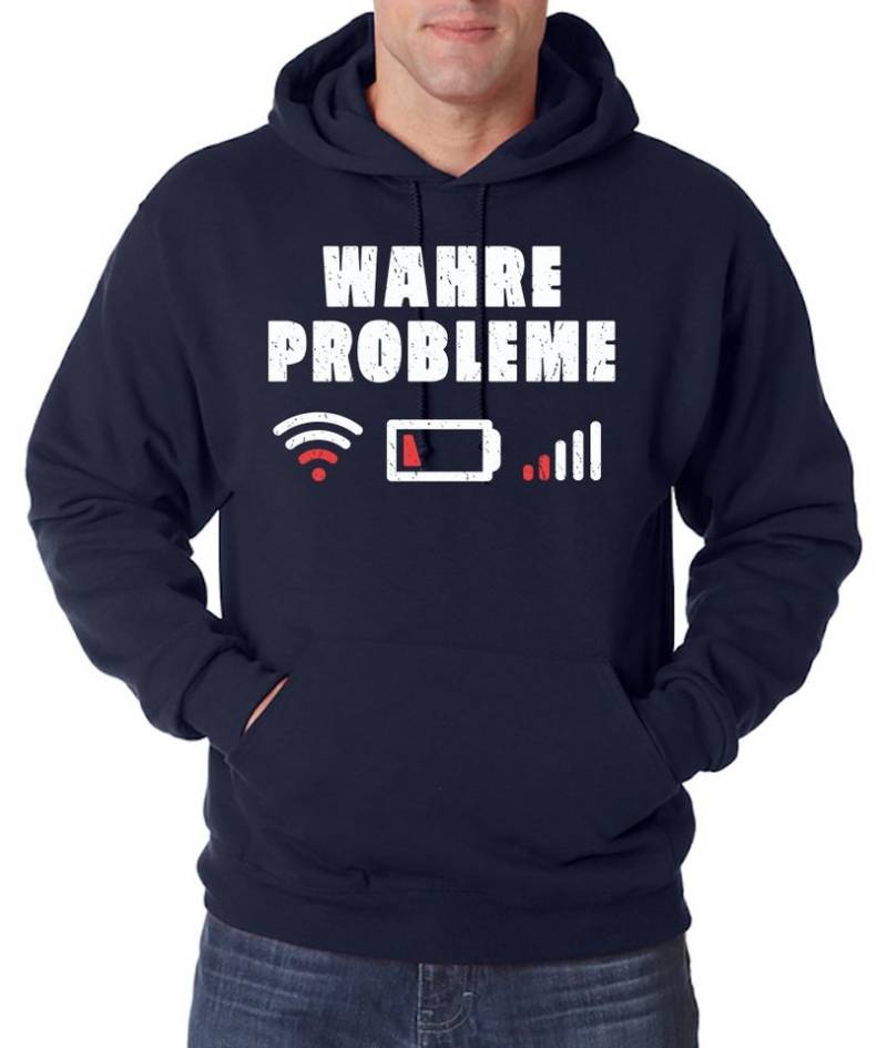Youth Designz Kapuzenpullover "Wahre Probleme" Herren Hoodie Pullover mit trendigem Frontprint Youth Designz Kapuzenpullover "Wahre Probleme" Herren Hoodie Pullover mit trendigem Frontprint von Youth Designz