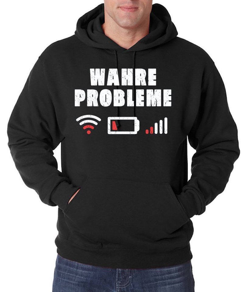 Youth Designz Kapuzenpullover Wahre Probleme" Herren Hoodie Pullover mit trendigem Frontprint" von Youth Designz