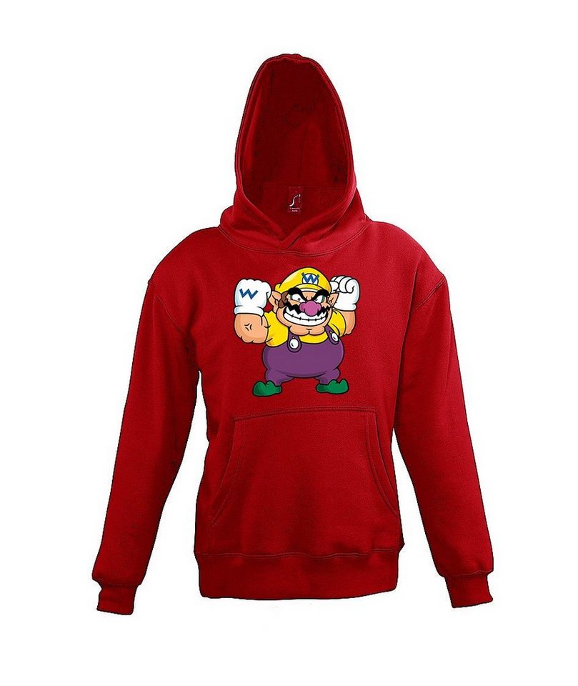 Youth Designz Kapuzenpullover Wario Kinder Hoodie für Jungen und Mädchen mit trendigem Gaming Frontprint von Youth Designz