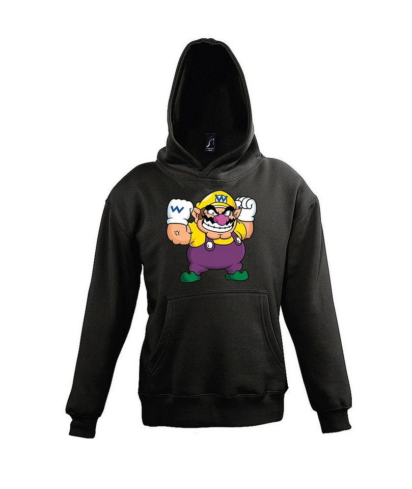 Youth Designz Kapuzenpullover Wario Kinder Hoodie für Jungen und Mädchen mit trendigem Gaming Frontprint von Youth Designz