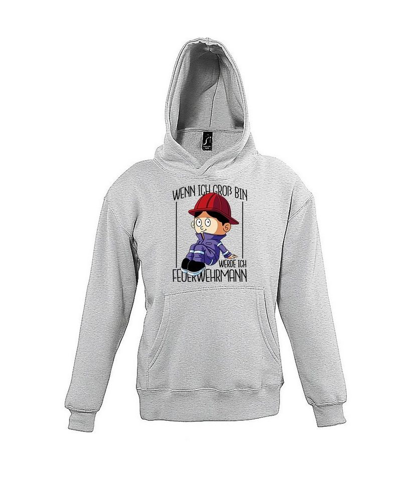 Youth Designz Kapuzenpullover Feuerwehrmann Jungen Pullover Hoodie mit lustigem Frontprint von Youth Designz