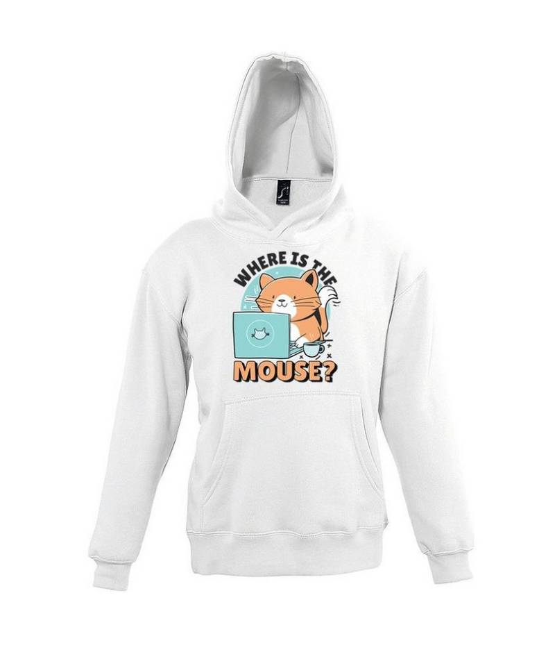 Youth Designz Kapuzenpullover Where Is The Mouse Kinder Hoodie Pullover mit lustigen Frontprint von Youth Designz