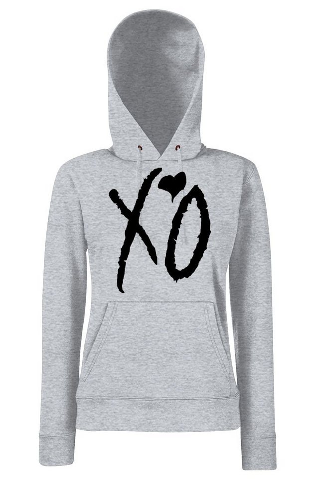 Youth Designz Kapuzenpullover XO Damen Hoodie Pullover mit modischem Print von Youth Designz