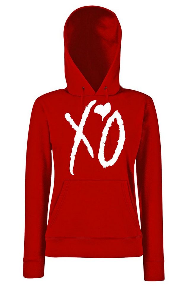 Youth Designz Kapuzenpullover XO Damen Hoodie Pullover mit modischem Print von Youth Designz