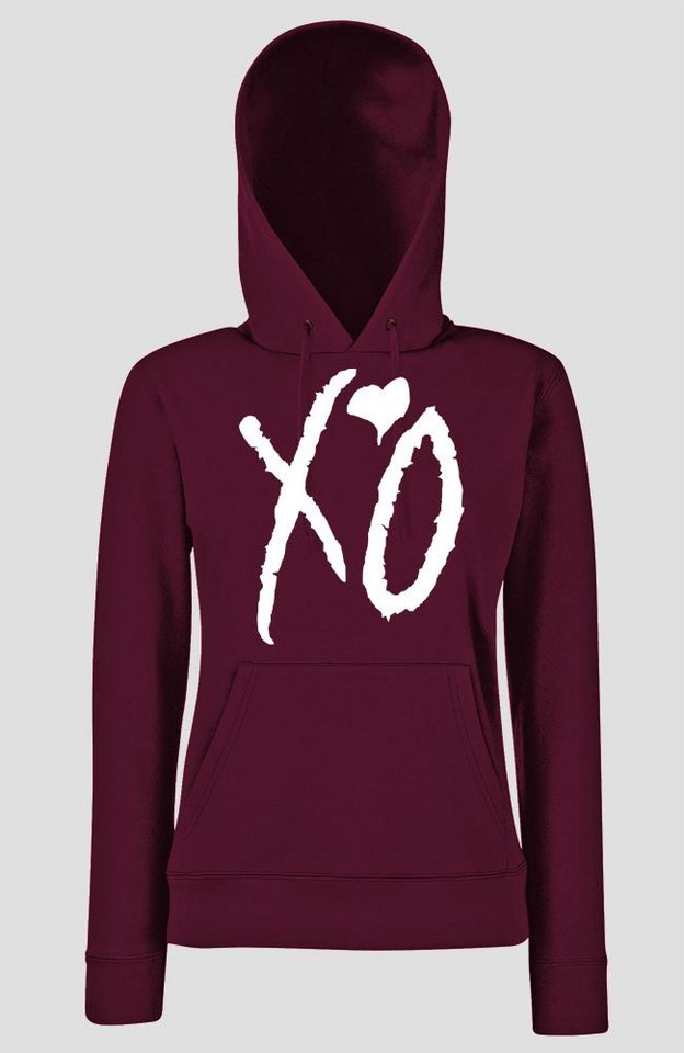 Youth Designz Kapuzenpullover XO Damen Hoodie Pullover mit modischem Print von Youth Designz