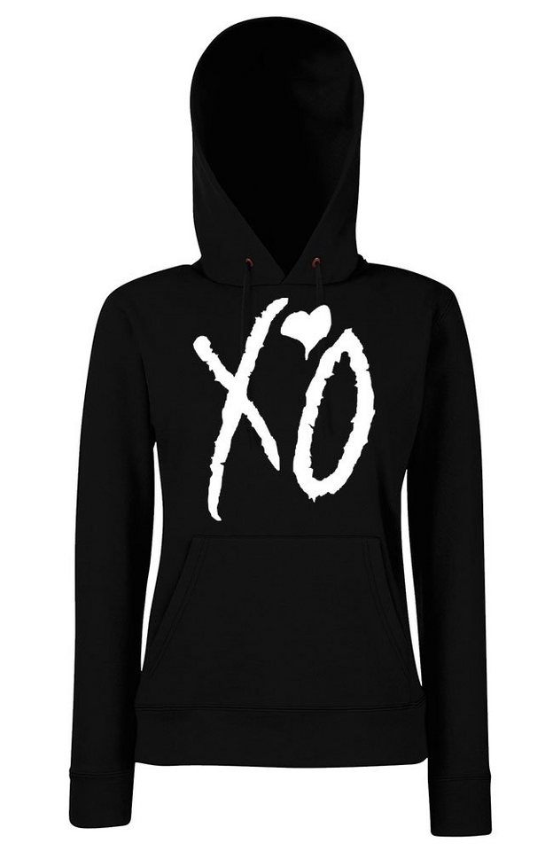 Youth Designz Kapuzenpullover XO Damen Hoodie Pullover mit modischem Print von Youth Designz