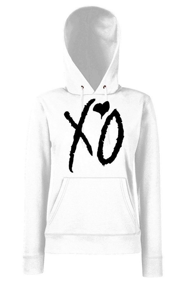 Youth Designz Kapuzenpullover XO Damen Hoodie Pullover mit modischem Print von Youth Designz