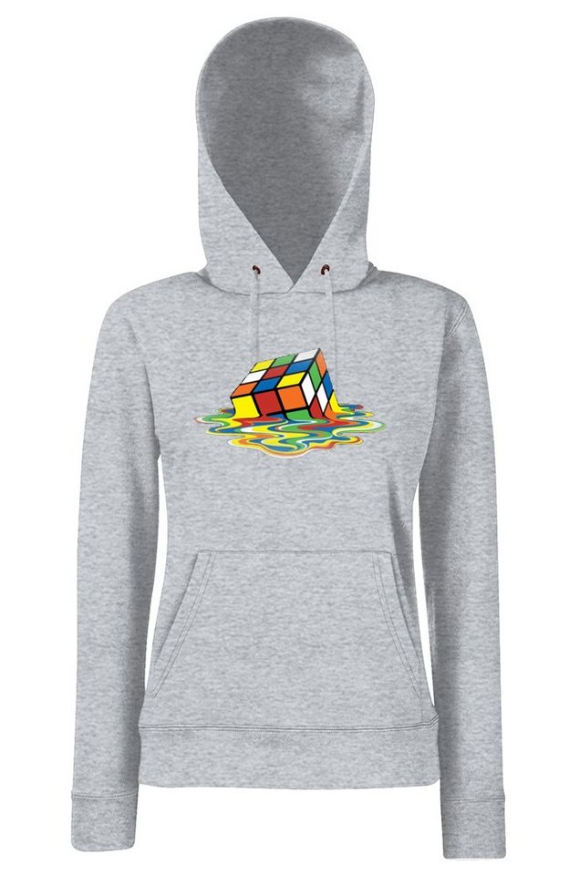 Youth Designz Kapuzenpullover Zauberwürfel Damen Hoodie Pullover mit trendigem Frontprint von Youth Designz