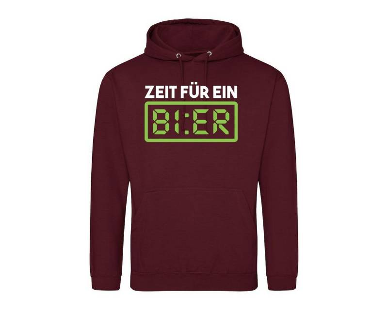 Youth Designz Kapuzenpullover "Zeit Für Ein Bier" Herren Hoodie Pullover mit lustigem Frontprint von Youth Designz