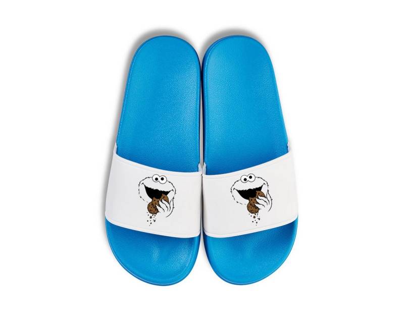 Youth Designz Keks Monster Cookie Unisex Badelatschen Flip Flops Badeschuh mit lustigen Logo für Damen und Herren von Youth Designz
