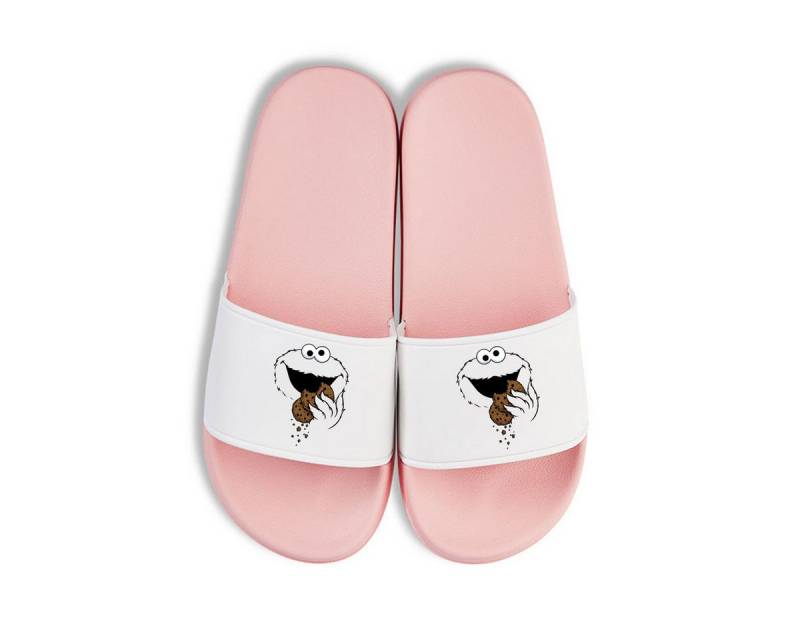 Youth Designz Keks Monster Cookie Unisex Badelatschen Flip Flops Badeschuh mit lustigen Logo für Damen und Herren von Youth Designz