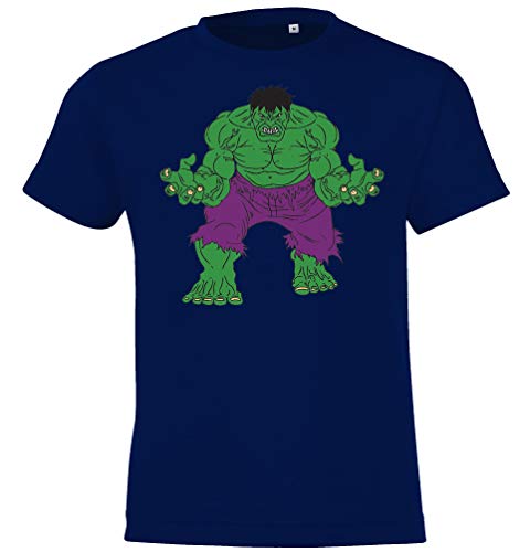 Youth Designz Kinder T-Shirt Modell Incredible Hulk, Gr. 106/116 (6 Jahre), Navyblau von Youth Designz