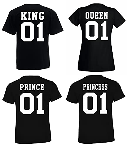 Kinder Mädchen T-Shirt Modell Princess - Weiß 106/116 (6 Jahre) von Youth Designz