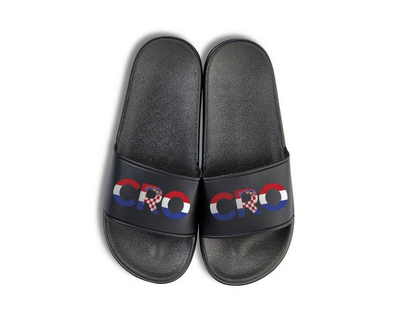 Youth Designz Kroatien Hrvatska EM 2024 Unisex Badelatschen Flip Flops Badeschuh mit modischem Fußball Design für Herren & Damen von Youth Designz