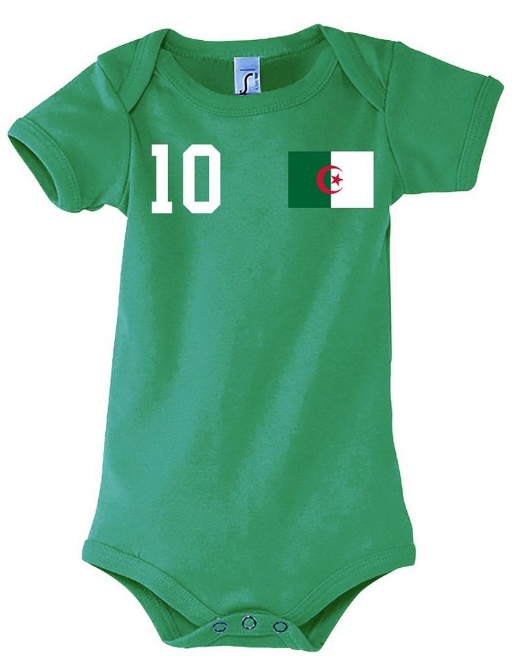 Youth Designz Kurzarmbody Algerien Kinder Baby Body Strampler mit trendigem Motiv von Youth Designz