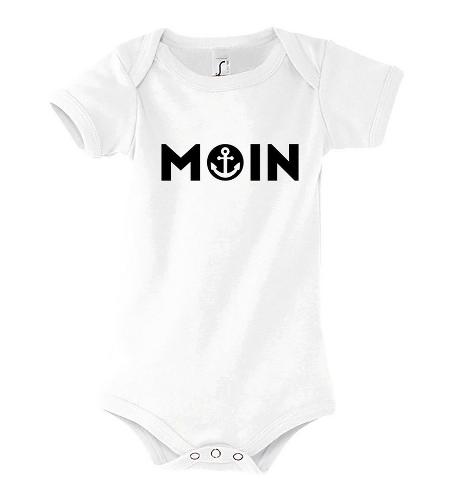 Youth Designz Kurzarmbody Baby Body Kurzarm Strampler Moin in tollem Design, mit Frontprint von Youth Designz