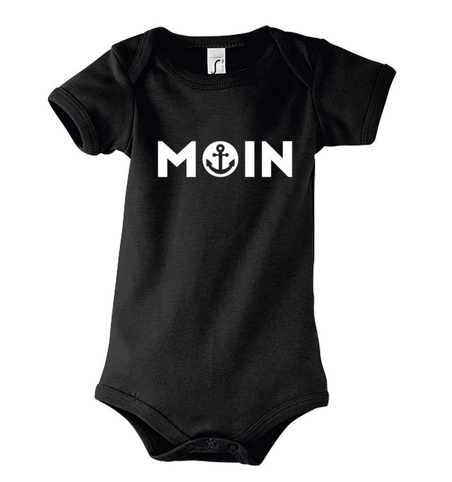 Youth Designz Kurzarmbody Baby Body Kurzarm Strampler Moin in tollem Design, mit Frontprint von Youth Designz