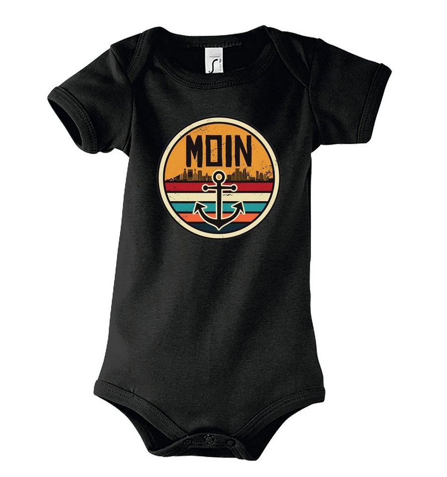 Youth Designz Kurzarmbody Baby Body Kurzarm Strampler in tollem Design, mit Frontprint von Youth Designz