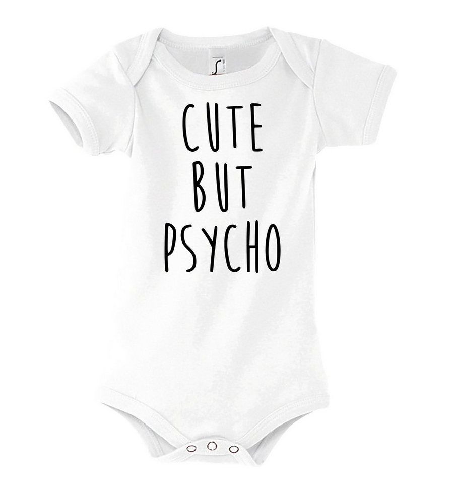 Youth Designz Kurzarmbody Baby Body Strampler Cut but Psycho in tollem Design, mit Frontprint von Youth Designz