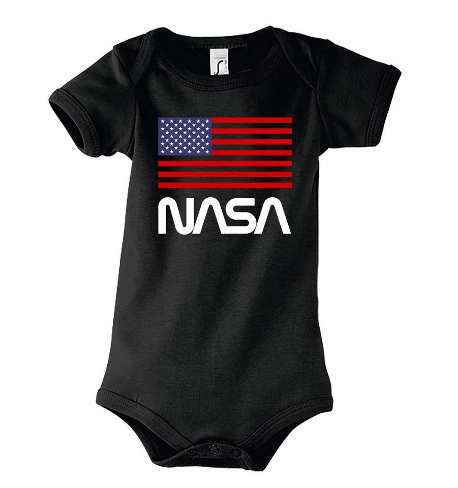 Youth Designz Kurzarmbody Baby Body Strampler NASA USA mit niedlichem Frontprint von Youth Designz