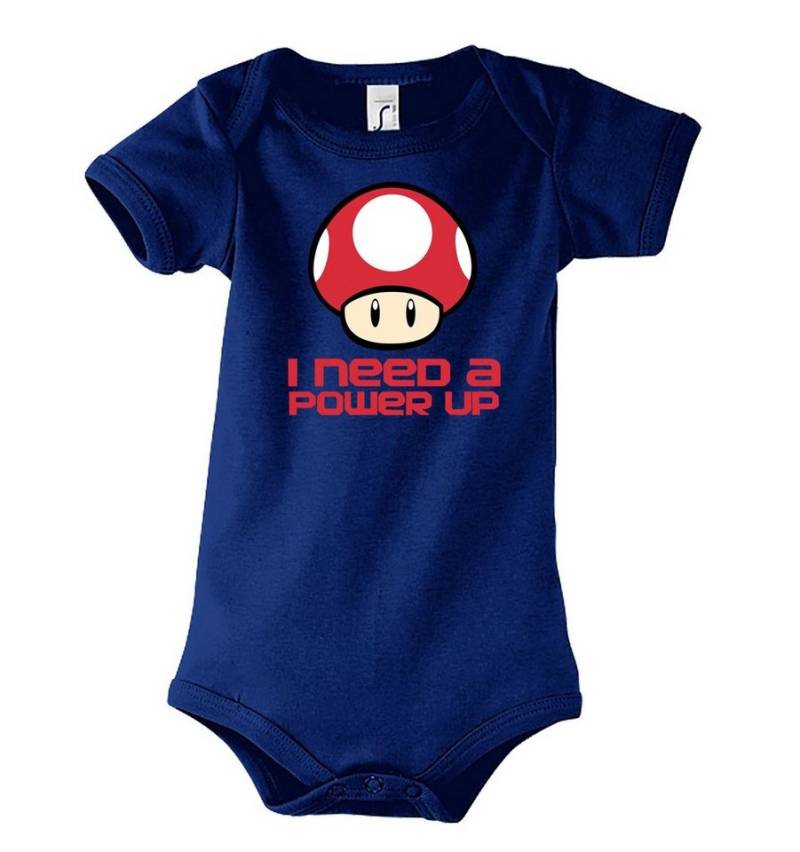 Youth Designz Kurzarmbody Baby Body Strampler Pilz Power Up in tollem Design, mit Frontprint von Youth Designz