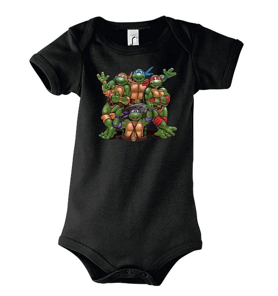 Youth Designz Kurzarmbody Baby Body Strampler Turtles in tollem Design, mit Frontprint von Youth Designz