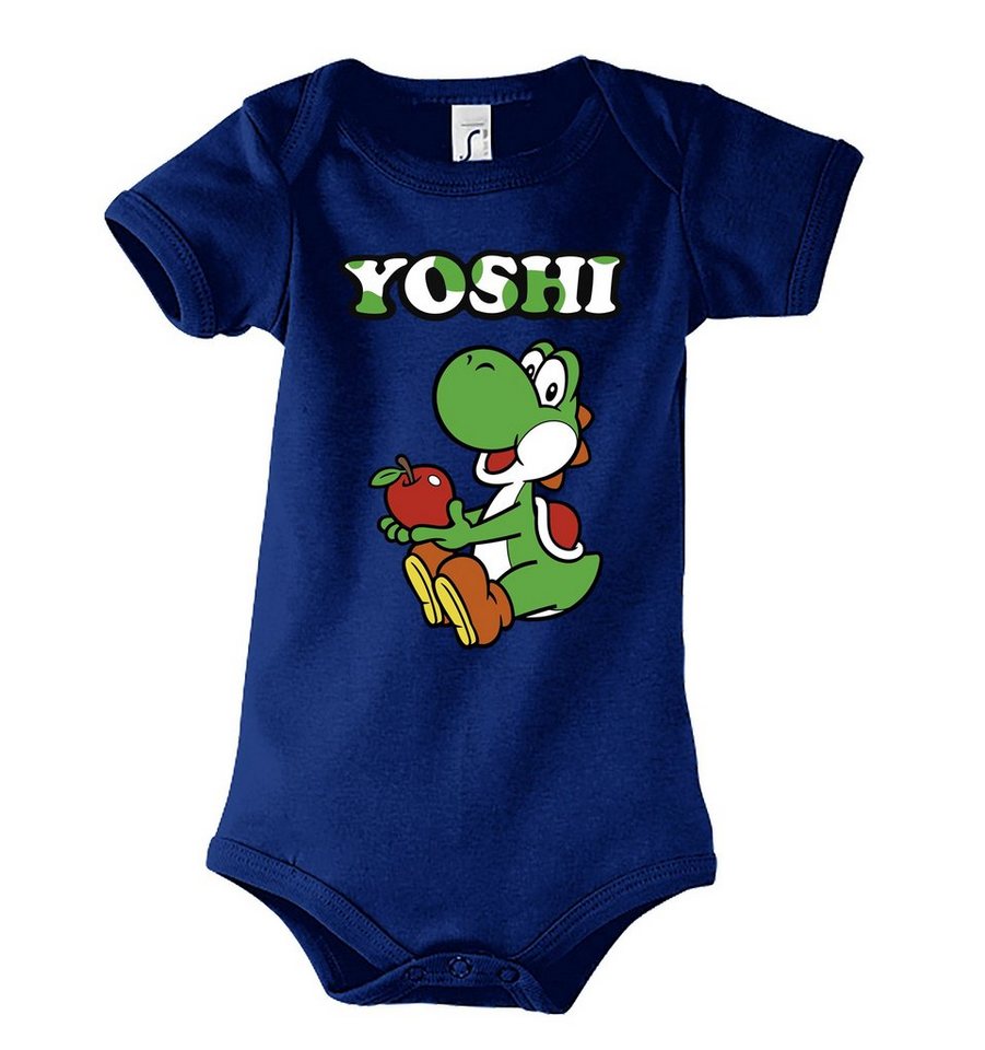 Youth Designz Kurzarmbody Baby Body Strampler Yoshi mit niedlichem Frontprint von Youth Designz