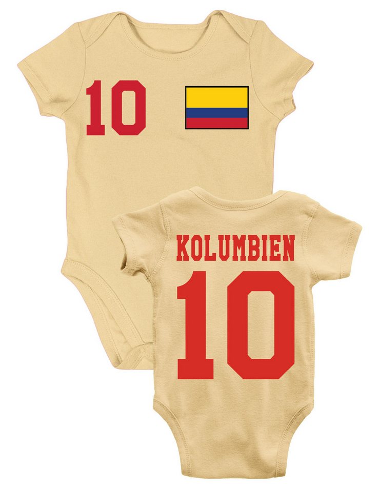 Youth Designz Kurzarmbody Kolumbien Fußball Kinder Baby Body Strampler Geschenk mit modischen Aufdruck für Jungs und Mädchen von Youth Designz