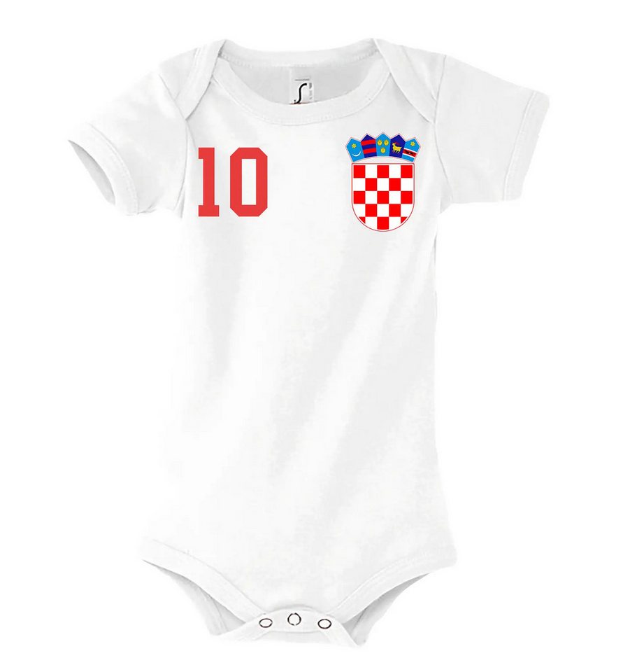 Youth Designz Kurzarmbody Kroatien Kinder Baby Body Strampler mit trendigem Motiv von Youth Designz