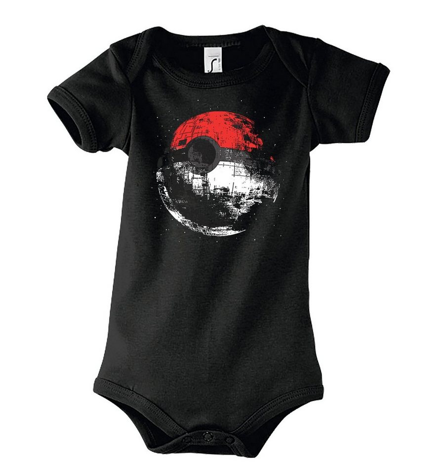 Youth Designz Kurzarmbody Poke Stern Ball Baby Strampler Body in tollem Design, mit Frontdruck von Youth Designz