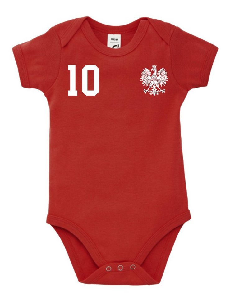 Youth Designz Kurzarmbody Polen Kinder Baby Body Strampler mit trendigem Motiv von Youth Designz