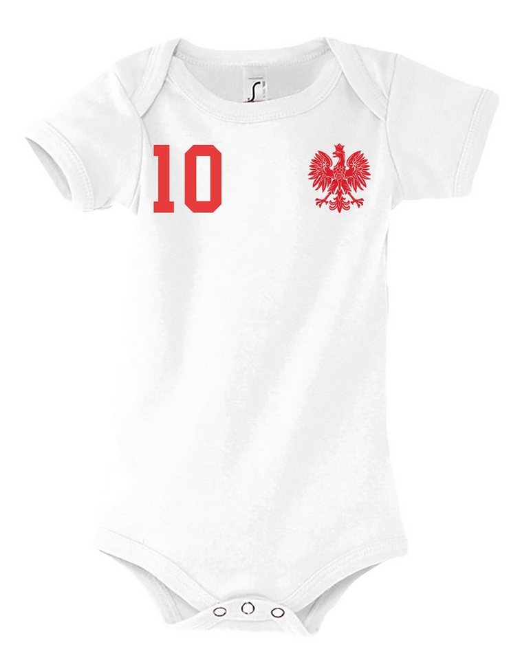 Youth Designz Kurzarmbody Polen Kinder Baby Body Strampler mit trendigem Motiv von Youth Designz