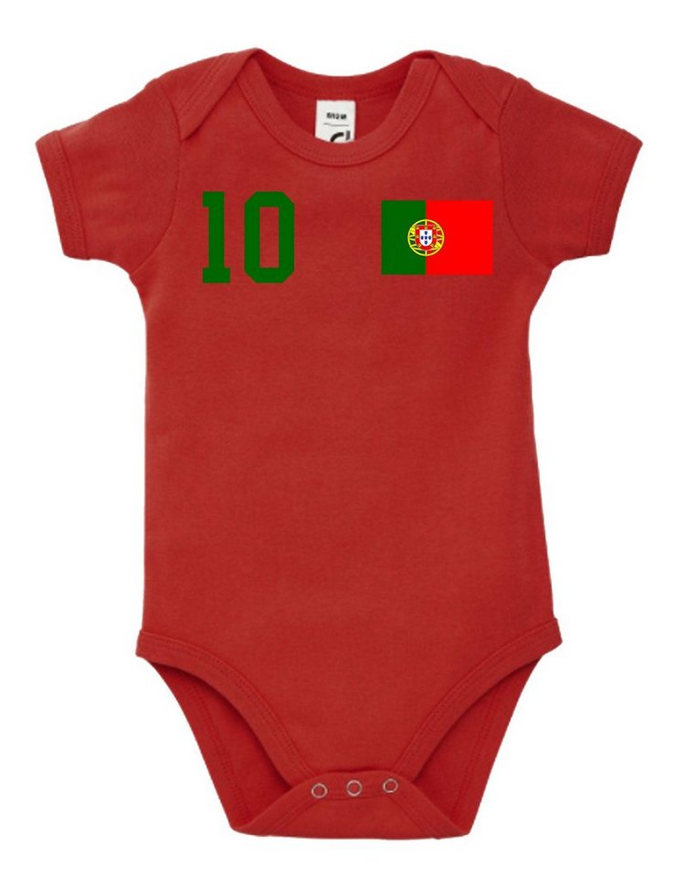 Youth Designz Kurzarmbody Portugal Kinder Baby Body Strampler mit trendigem Motiv von Youth Designz