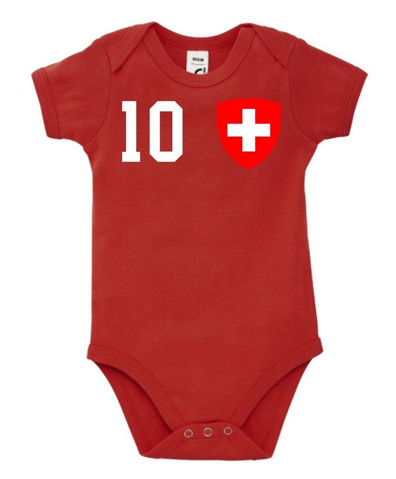 Youth Designz Kurzarmbody Schweiz Kinder Baby Body Strampler mit trendigem Motiv von Youth Designz