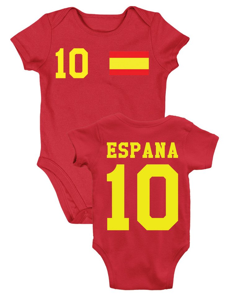 Youth Designz Kurzarmbody Spanien Fußball Kinder Baby Body Strampler Geschenk mit modischen Aufdruck für Jungen und Mädchen von Youth Designz