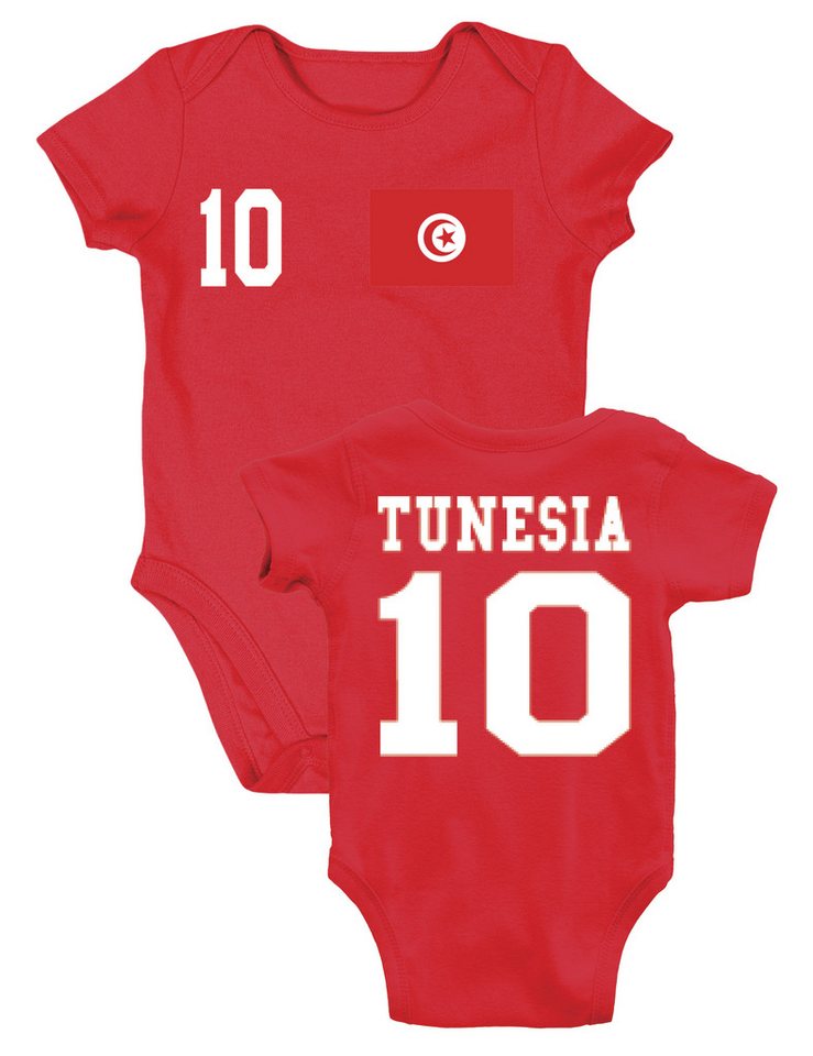 Youth Designz Kurzarmbody Tunesien Kinder Baby Body Strampler mit trendigem Motiv von Youth Designz